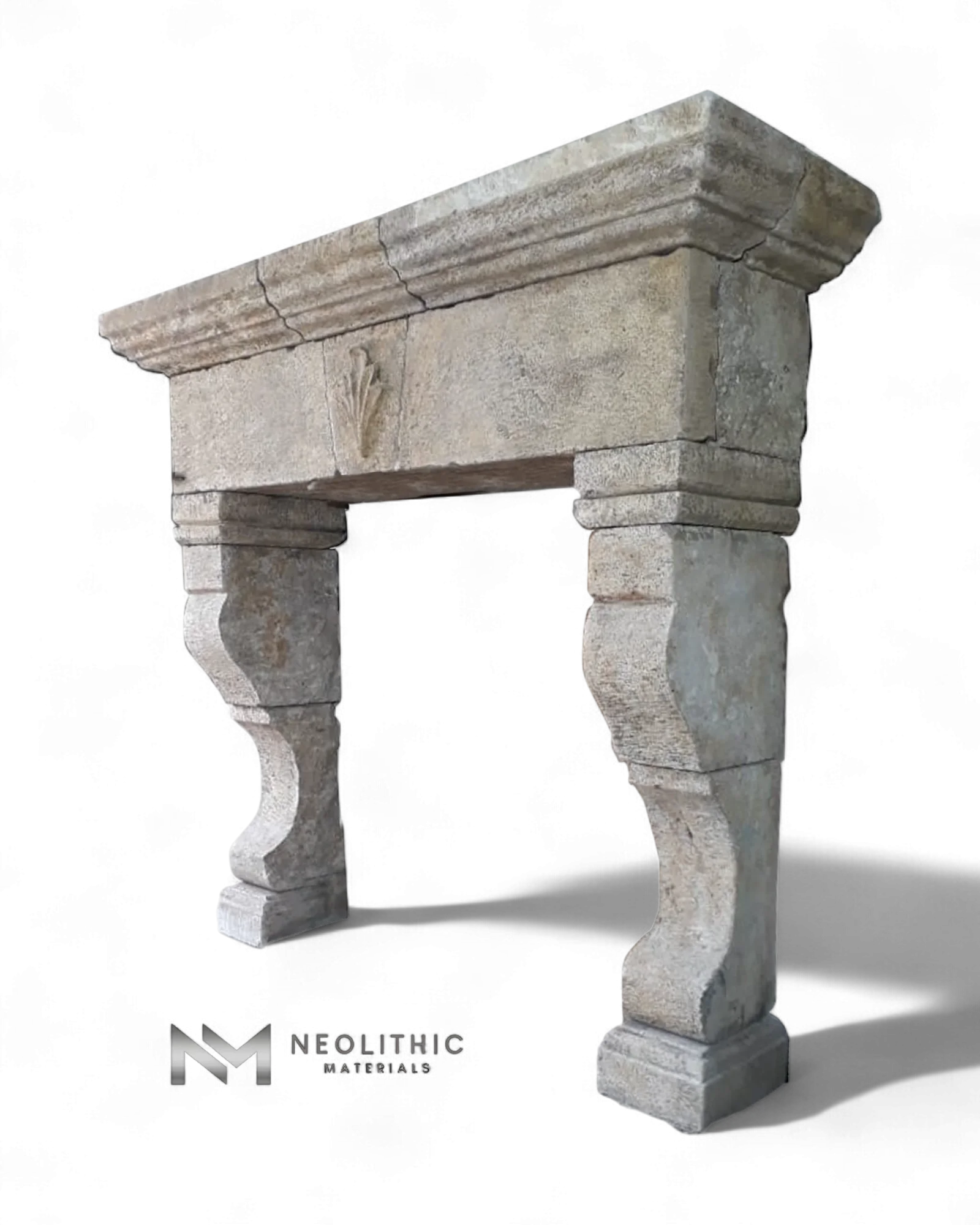 Reclaimed Limestone Mantel - Image 3